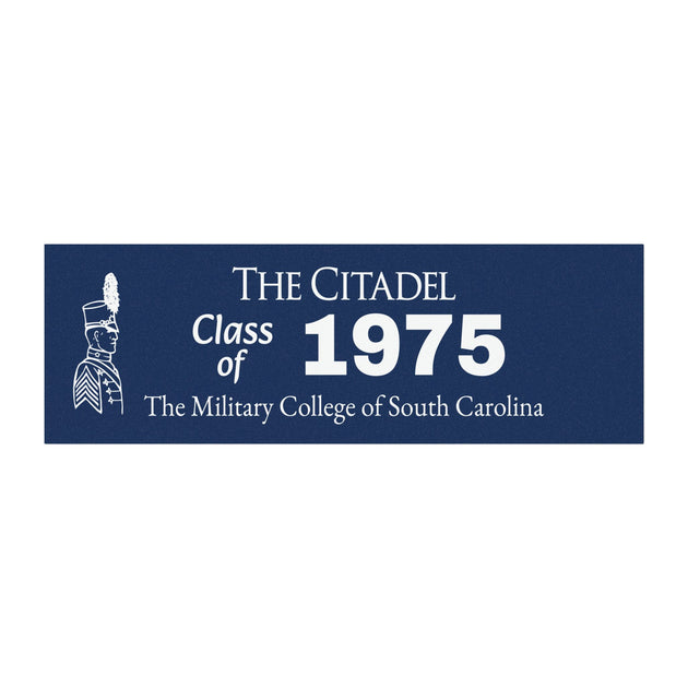 The Citadel, Flag Blue background, Customizable Class of ....Car Magne ...