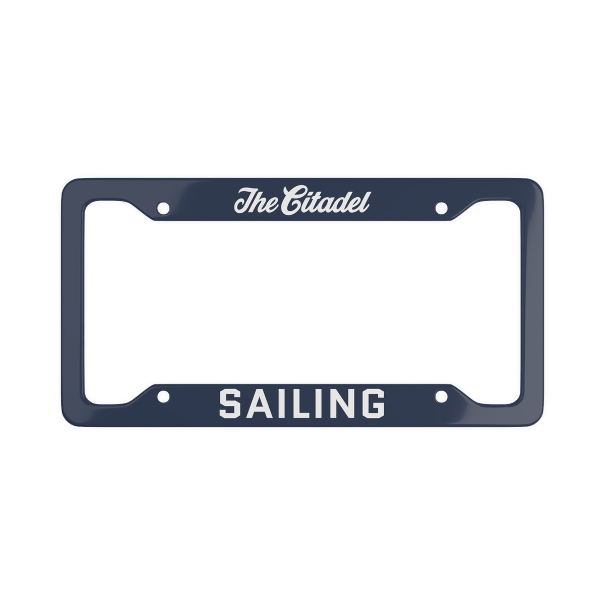 The Citadel, Word Mark, Club Sports, Sailing License Plate Frame