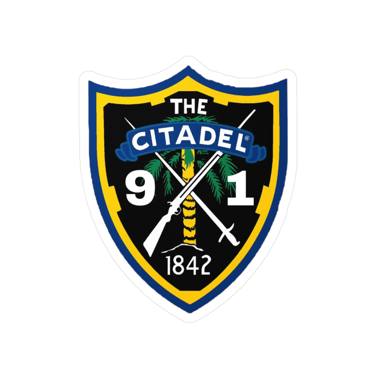 The Citadel, Shield Class of 1991 Kiss-Cut Vinyl Decals