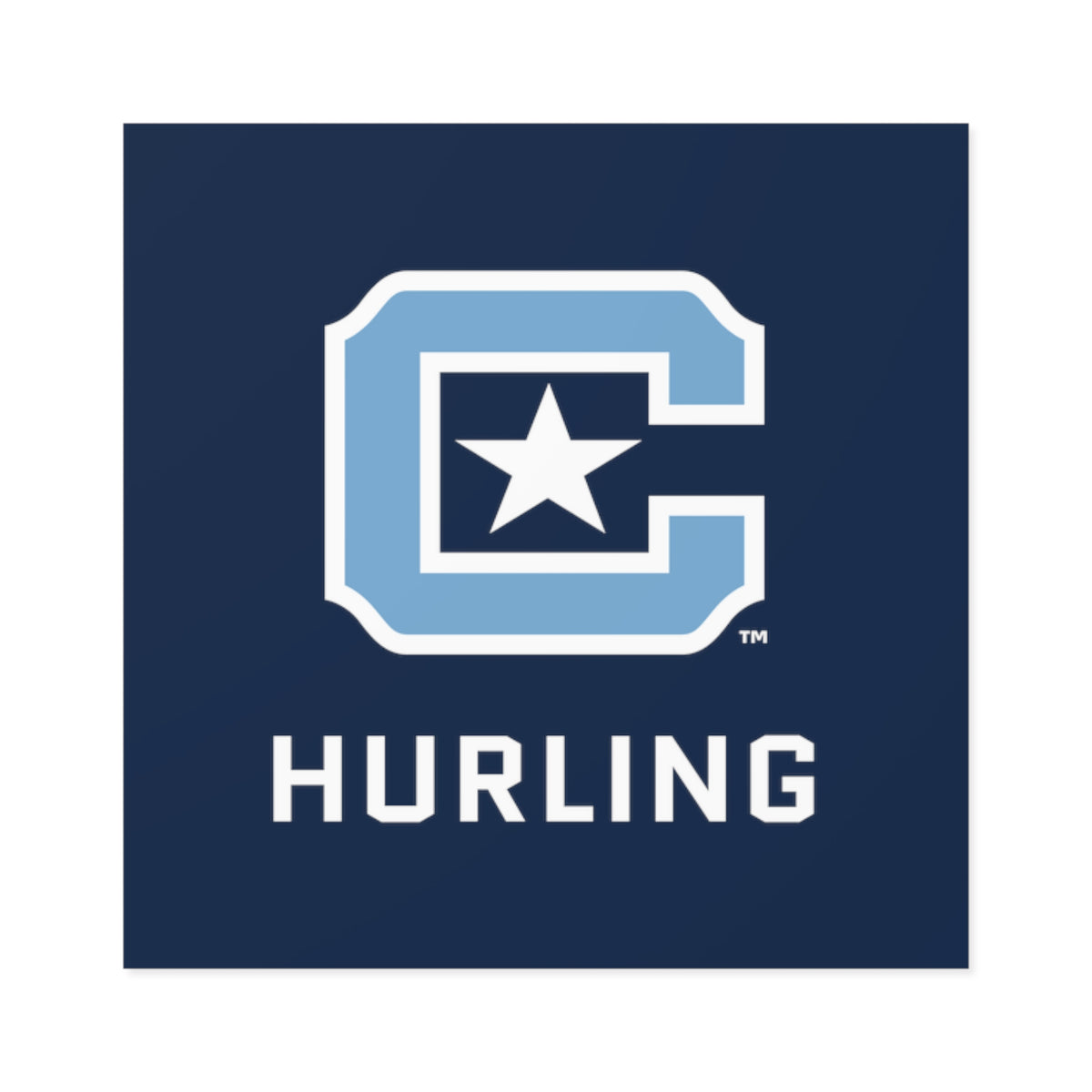 The Citadel, Sports Club, Hurling Square Stickers, Indoor\Outdoor