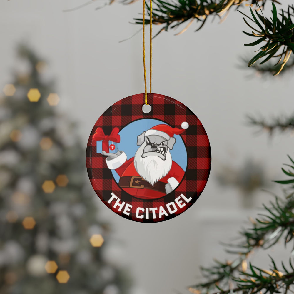 The Citadel, Santa Spike, Ceramic Ornaments, 2-Side Print, Circle 1pc