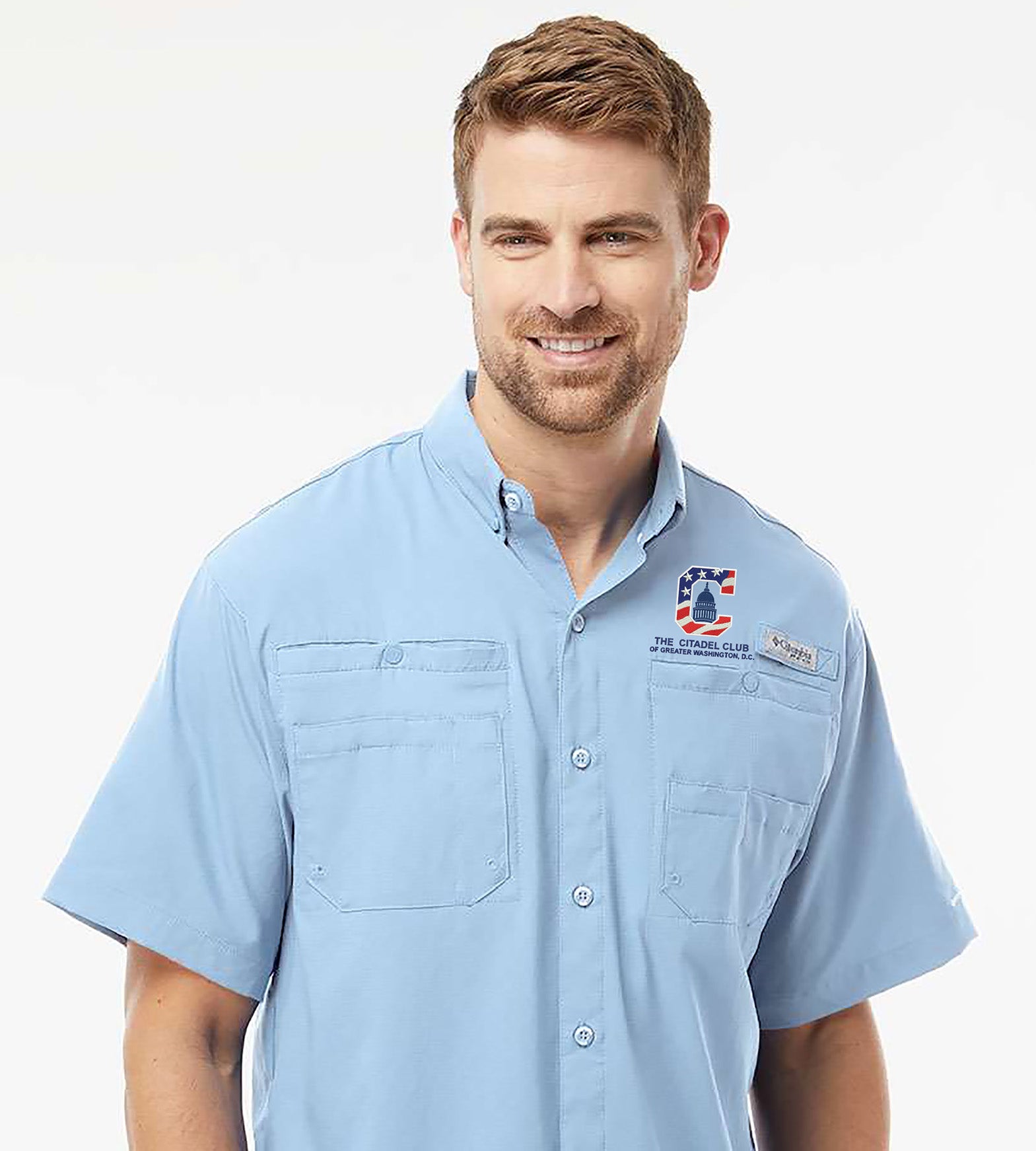 Carolina Columbia Tamiami Short Sleeve Shirt - Carolina Blue