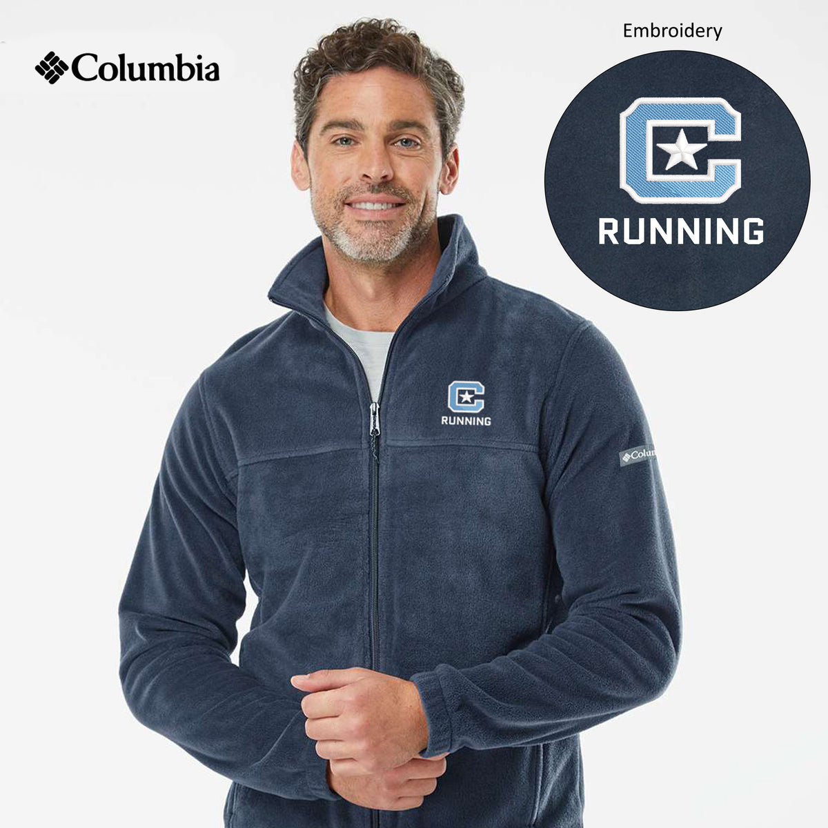 The Citadel, Sport - Running, Columbia - Steens Mountain™ Full Zip 2.0 Jacket- Navy