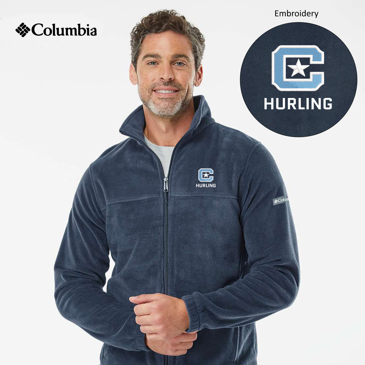 The Citadel, Club Sport - Hurling, Columbia - Steens Mountain™ Full Zip 2.0 Jacket - Navy