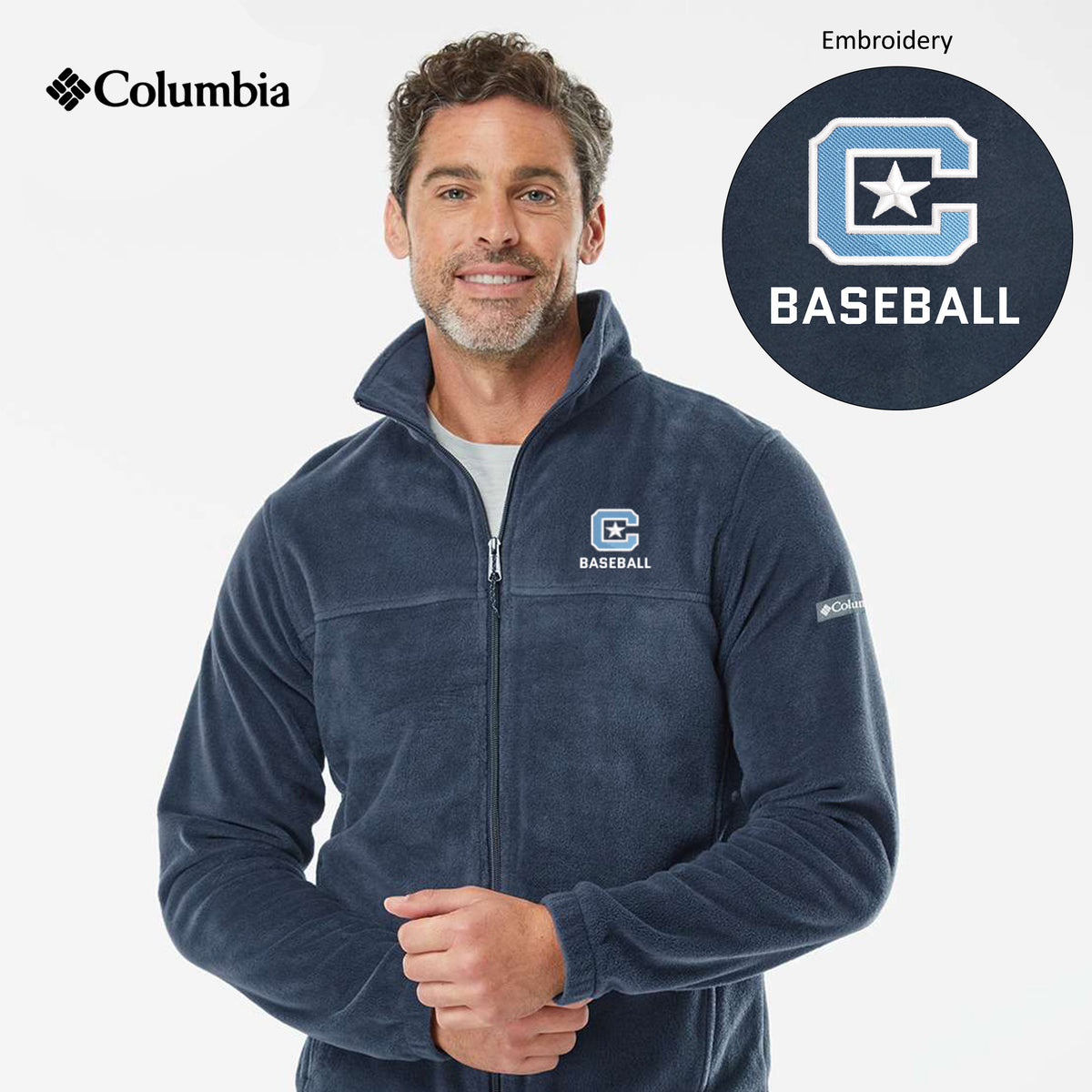 The Citadel, Sport - Baseball, Columbia - Steens Mountain™ Full Zip 2.0 Jacket - Navy