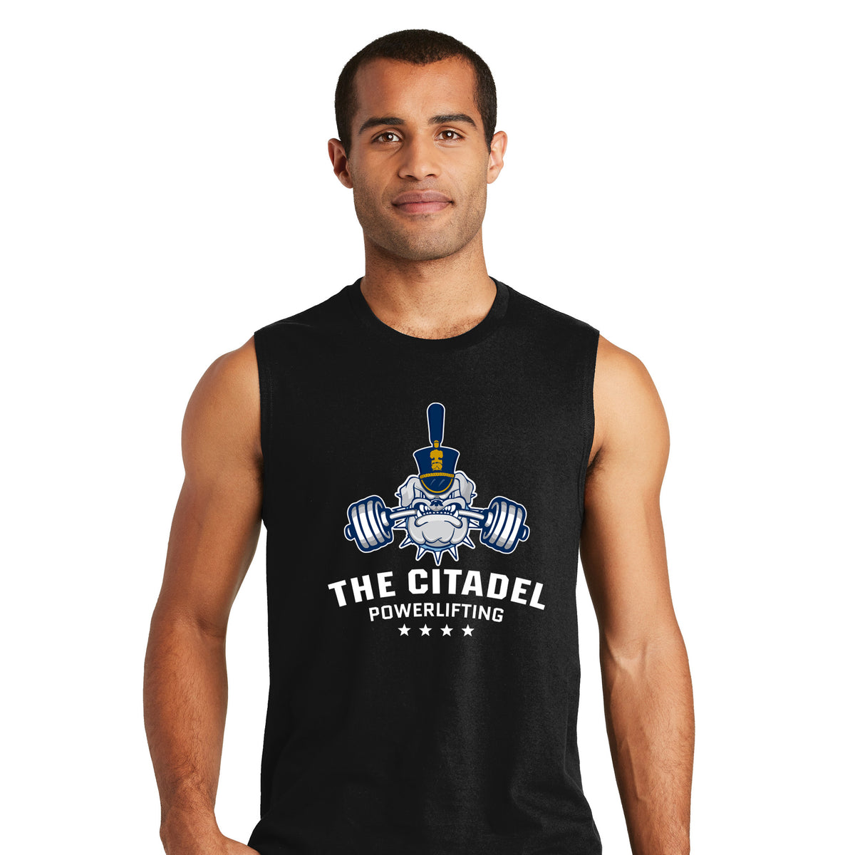 The Citadel, Spike, Powerlifting, District ® V.I.T. ™ Muscle Tank - Black