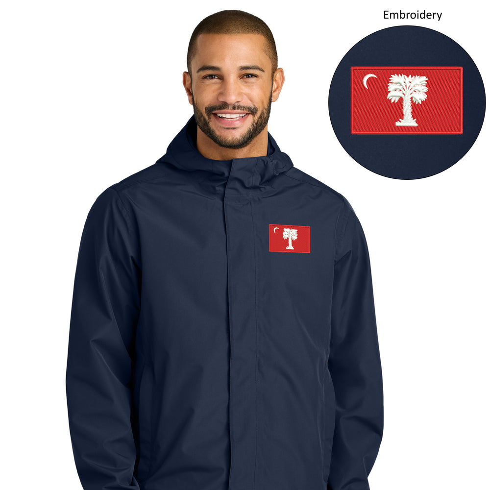 The Citadel, Big Red Flag,  Port Authority® C-FREE® Rain Jacket- Navy