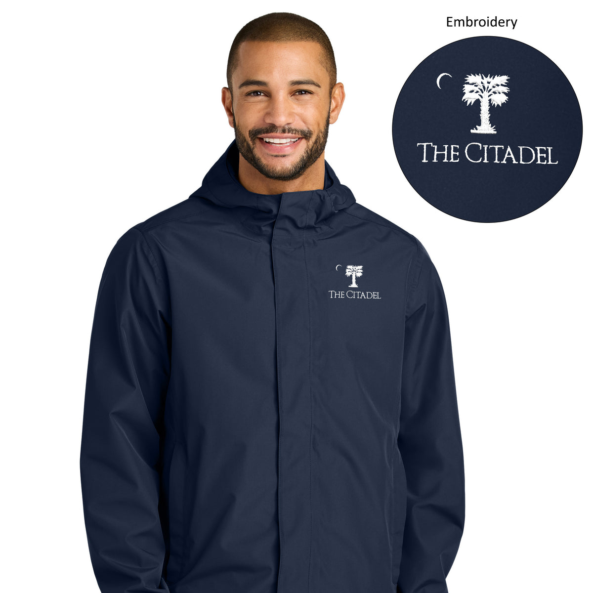 The Citadel, Big Red, Port Authority® C-FREE® Rain Jacket -  Navy