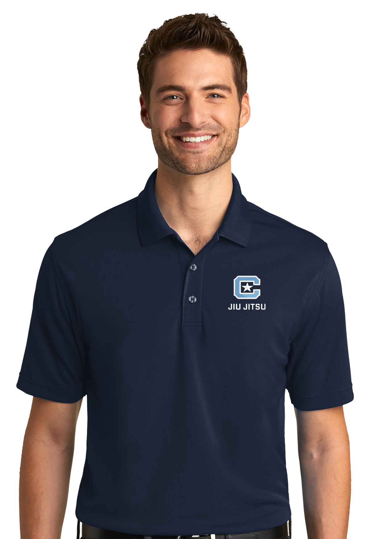 The Citadel, Club Sports - Jiu Jitsu, UV Micro-Mesh Polo - Navy