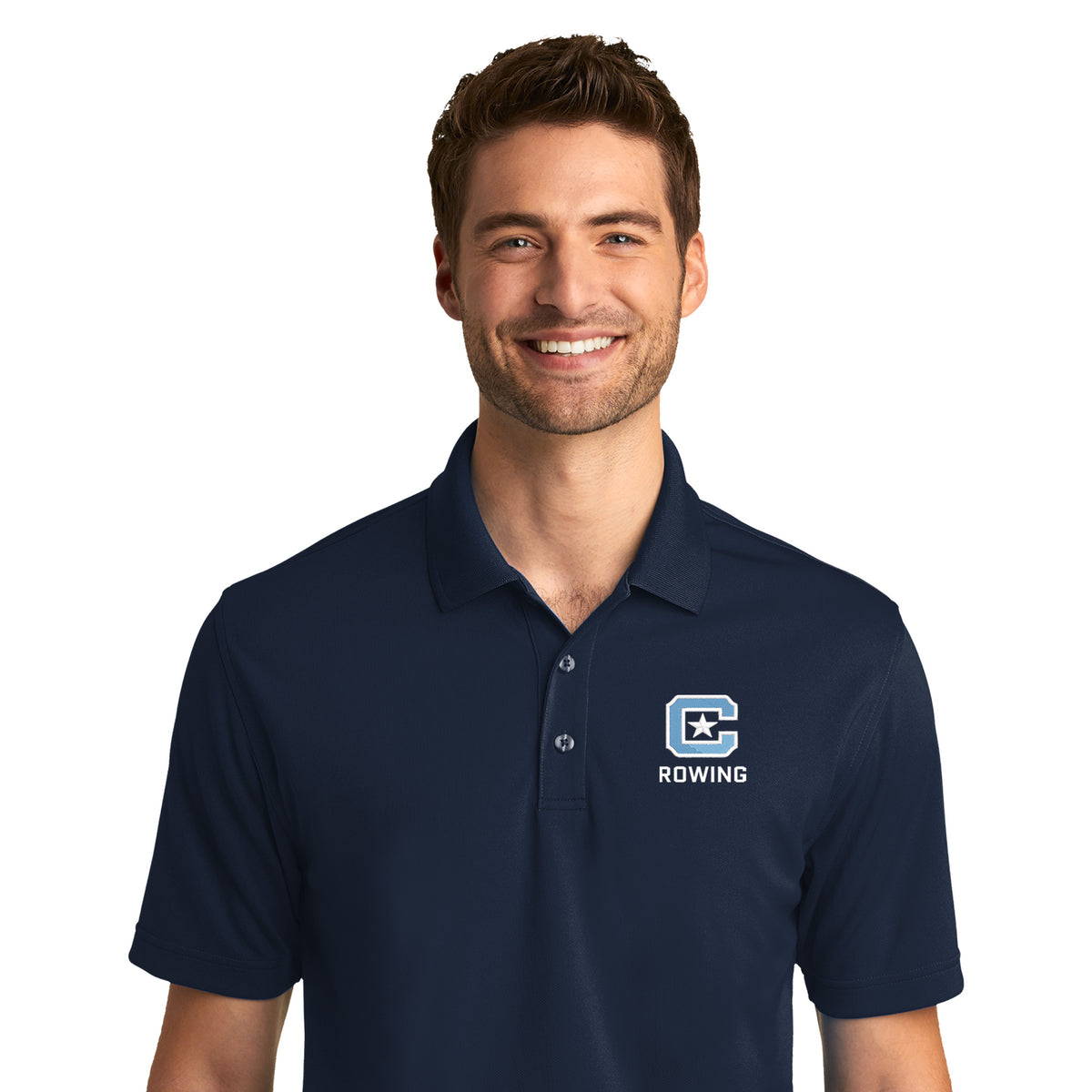 The Citadel, Club Sports - Rowing, Navy, UV Micro-Mesh Polo