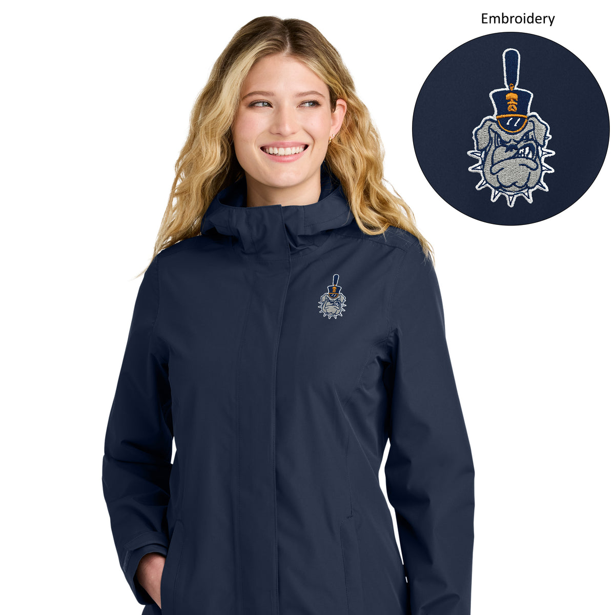 The Citadel, Spike, Port Authority® Women’s C-FREE® Rain Jacket- Navy