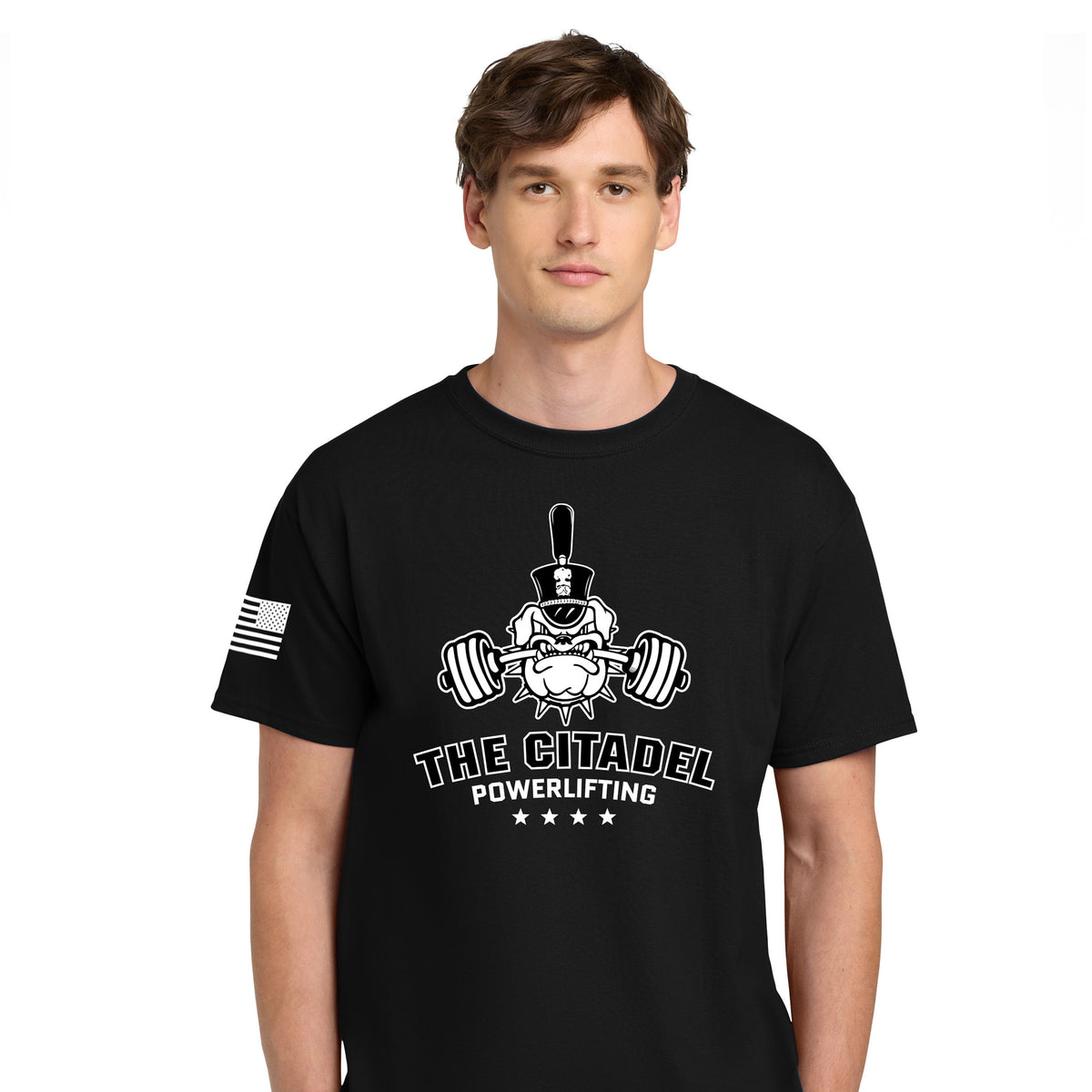 The Citadel, Powerlifting Club, Black Champion ® Heritage 6-Oz. Jersey T-Shirt- Black