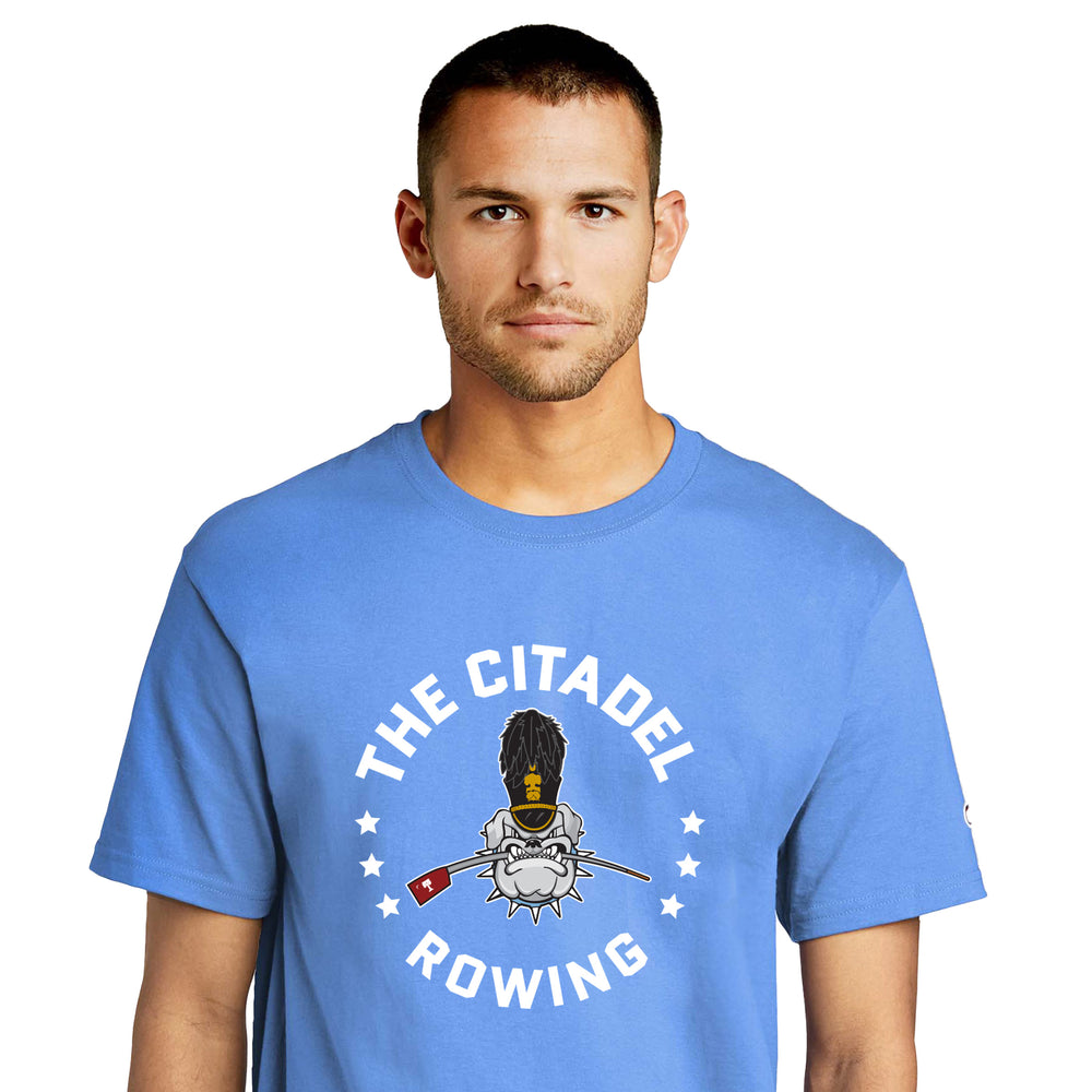 The Citadel, Rowing Club, Spike, Champion ® Heritage 6-Oz. Jersey T-Shirt- Carolina Blue