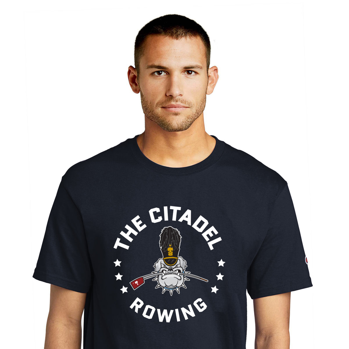 The Citadel, Rowing Club, Spike, Champion ® Heritage 6-Oz. Jersey T-Shirt- Navy