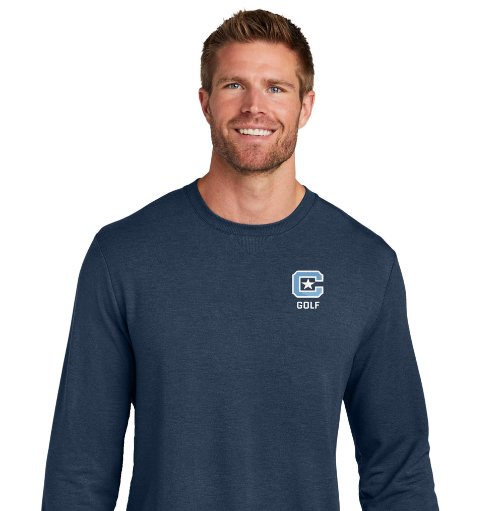 The Citadel, C Star Golf, Club Sport - Golf, TravisMathew Long Weekend Crew Sweatshirt