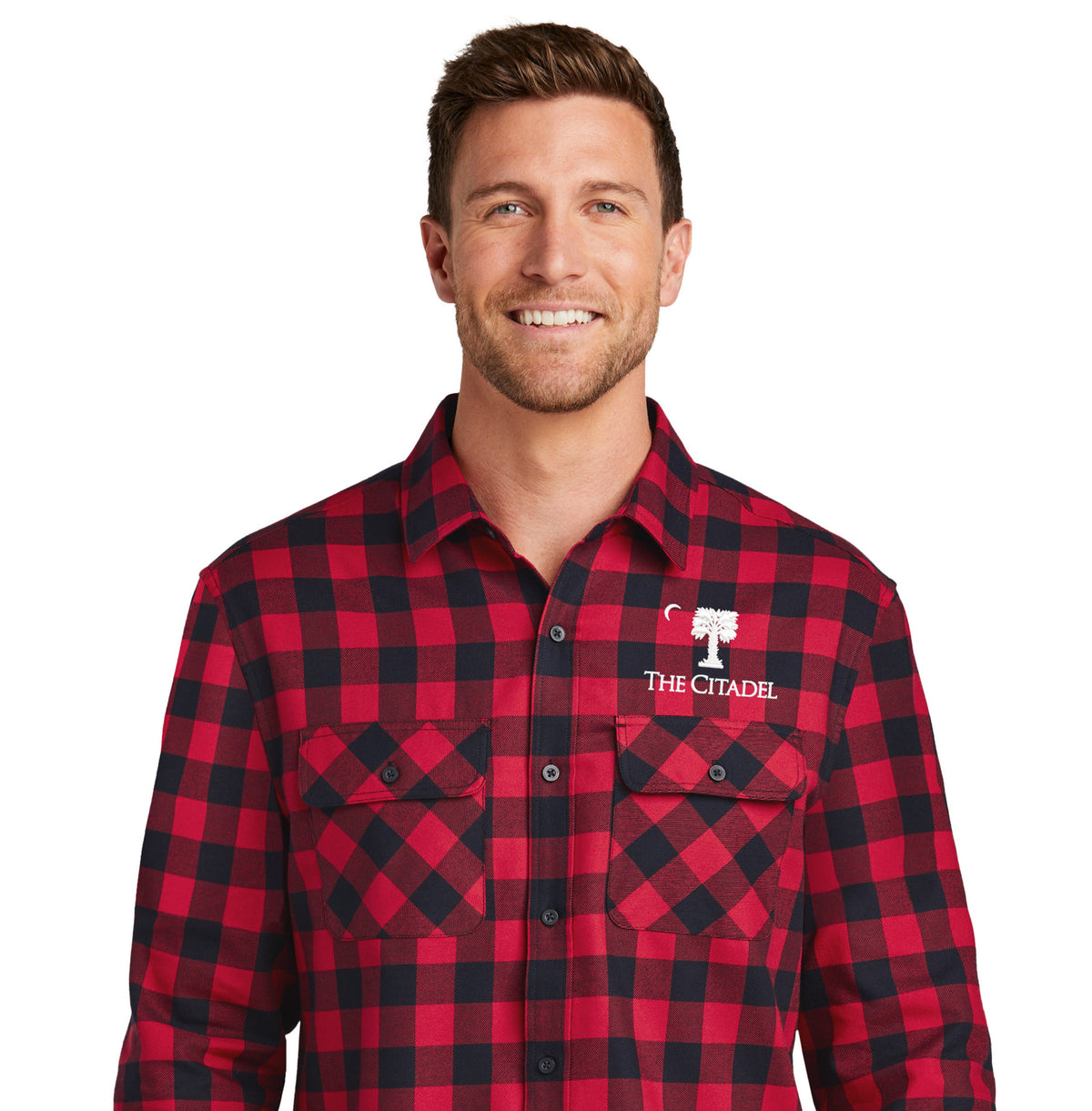 The Citadel, Barracks,  Plaid Flannel Shirt