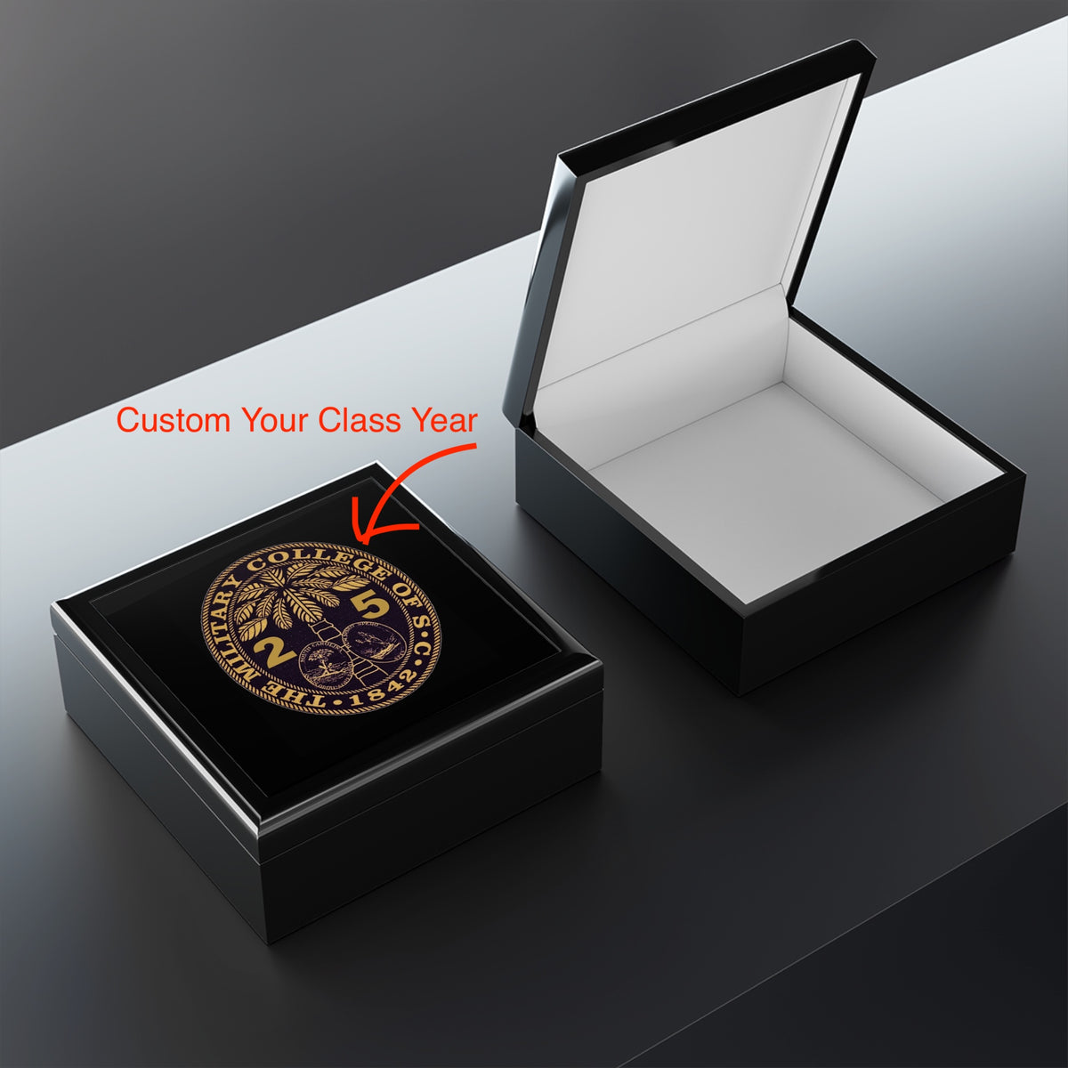 The Citadel, Ring Bezel, Customized Year Jewelry Box