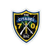 Class of 1970 Citadel Shield Die-Cut Stickers