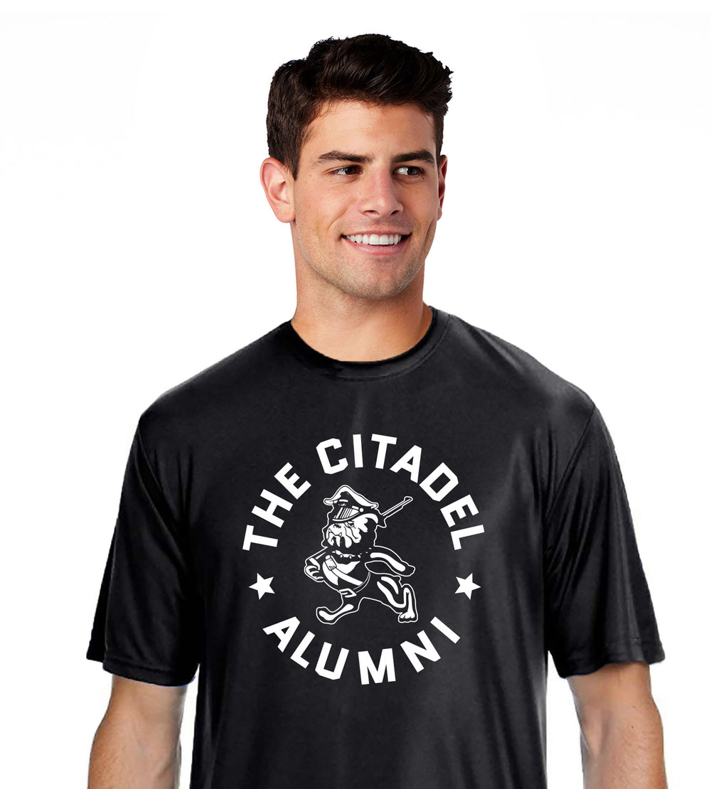 The Citadel Alumni Marching Bulldog Performance Tee-Black